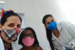 Levando alegria para os pacientes no estágio de Fisioterapia neurológica em nossa Clínica Escola.