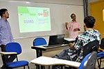 Alunos do curso de Publicidade e Propaganda recebem visita de Lucas Cohn e Júlio Nunes