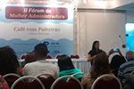 Alunas do curso de Administração no II Fórum Mundial das Mulheres no CRA